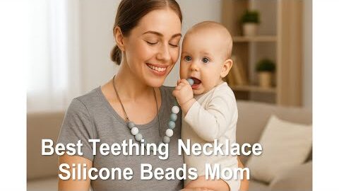 🍼 LittleLamb Teething Necklace for Baby | Best Teething Necklace Silicone Beads Mom 💖
