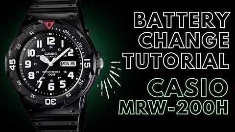 Casio MRW 200H Watch Battery Replacement | Casio 377 Watch battery Replacement