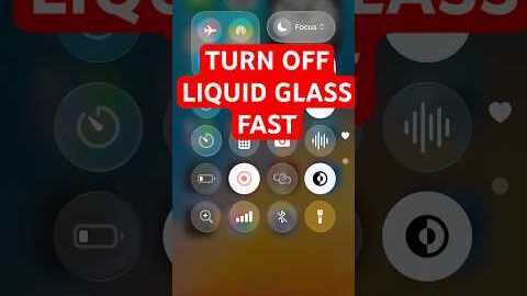 How to Turn Off Liquid Glass in iOS 26 in 26 Seconds #iphone #iphoneupdates #iphonetips