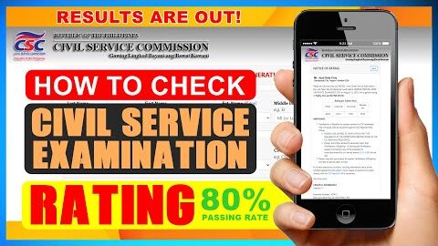 HOW TO CHECK CIVIL SERVICE RATING ONLINE