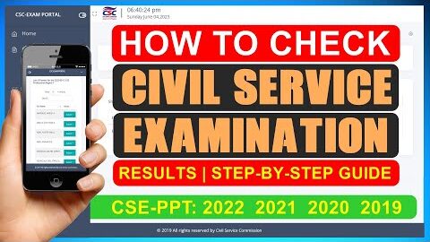 HOW TO CHECK CIVIL SERVICE EXAMINATION RESULTS ONLINE