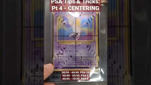 PSA Tips & Tricks (Pt 4): CENTERING | #pokemon #psa #pokemontcg #pokemoncollector #pokemoncollection