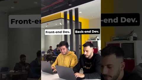front-end developer vs backend developer| #developer #frontenddeveloper #backenddeveloper #backend