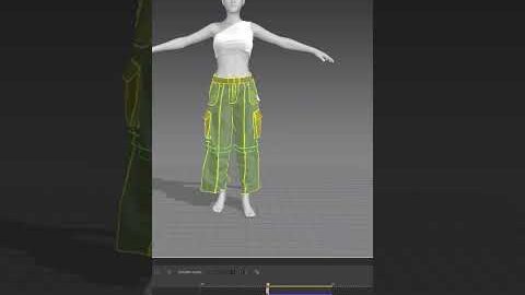 Quick digital fashion practice in Marvelous Designer 💫 #3d #digitalfashion #c4d #marvelousdesigner