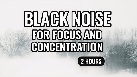 Black Noise for Focus and Concentration | 2 Hours