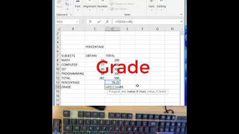Excel Tip: Sort Grades Largest to Smallest