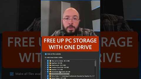 Free up PC Storage with OneDrive #shorts