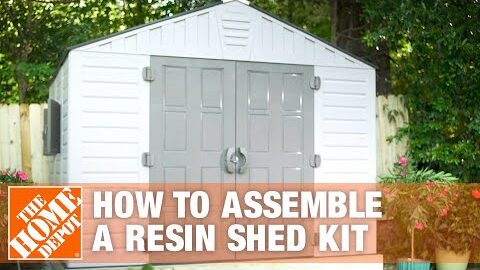 How to Build a Shed for Outdoor Storage Using a Resin Shed Kit | The Home Depot
