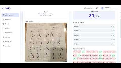 Automated OMR Evaluation & Scoring System