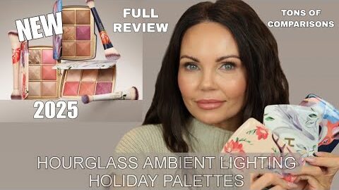 HOURGLASS AMBIENT LIGHTING HOLIDAY 2025 PALETTE REVIEW | TONS OF COMPARISONS | FULL REVIEW