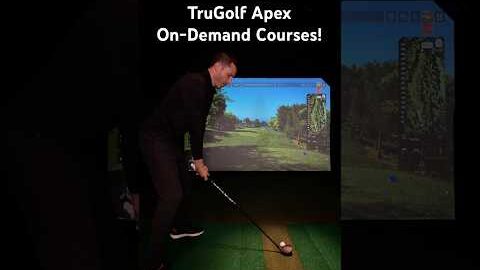 TruGolf Apex Golf Simulator Software Review: On-Demand Courses! #golfsimulator #golf #shorts