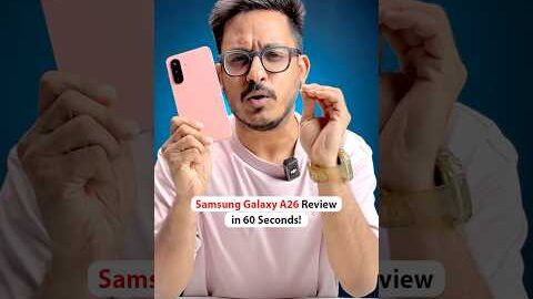 Samsung Galaxy A26 Review in 60 Seconds!