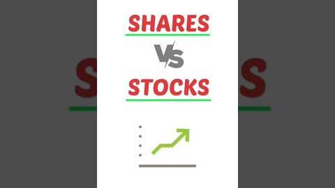 Difference between SHARES and STOCKS 📈 #shorts #sharemarket #stockmarket #investment