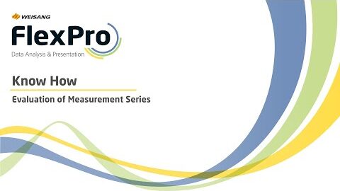 Evaluation of Measurement series with FlexPro