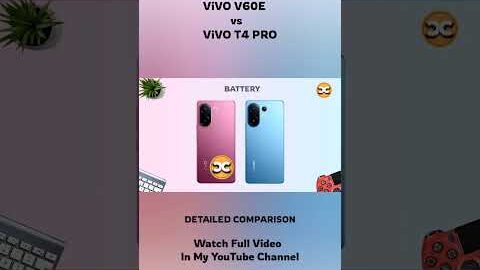 Vivo V60E vs Vivo T4 Pro || Full Specs And Features Comparison #vivov60e #vivot4pro