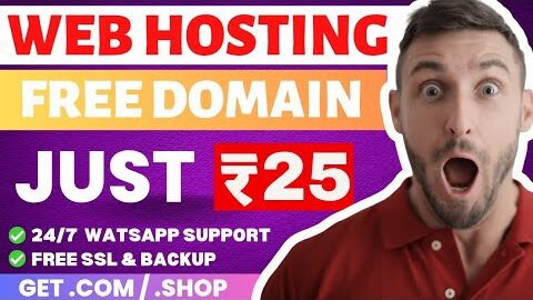 Get Cheap Hosting with .Shop domain only for 25rs 😍 | FREE Domain 🤩 | Smm Hosting 🔥| WordPress 🥳