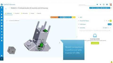 Geometric comparison with VT-DMU: CONTACT Software secures 3D data using invenio technology