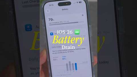 Why iOS 26 is KILLING Your Battery🔋