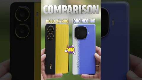 Best Phone Under 25k? 🔥 IQOO Neo 10R vs Poco X7 Pro Comparison! #shorts #iqoo #poco