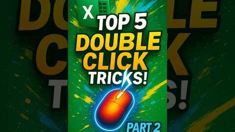 Top 5 Excel Double Click Mouse Tricks Part 2