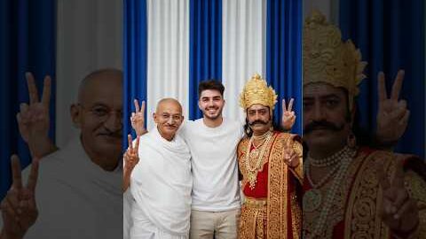 Trending Gemini photo editing with Ravan & Gandhi Ji | Instagram Viral Dussehra Photo Editing Prompt