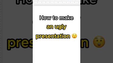 Tutorial: How (not) to make a PowerPoint Presentation look good.🧐 #powerpoint #design #funny