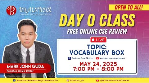 Brainbox Online Civil Service Review | Day 0 – May 24, 2025