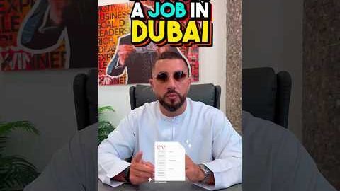 HOW TO FIND A JOB IN DUBAI