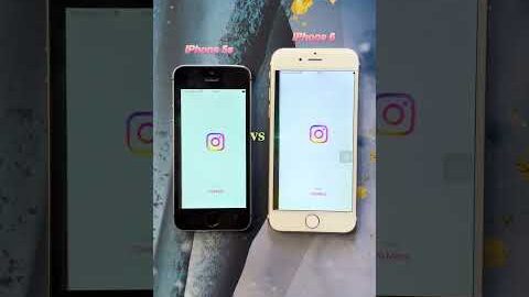 Comparison iPhone 6 vs iPhone 5s Open iG(instagram)  #shorts