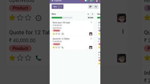 Demo Odoo ERP 18 (Open Source):CRM App on Android Mobile with Local PostgreSQL Database