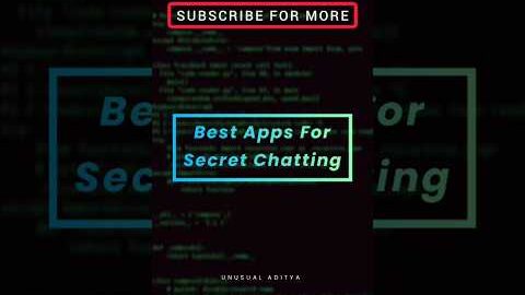 Best Apps for Secret Chatting 🤯 | Secret Chatting Apps | #chat #security