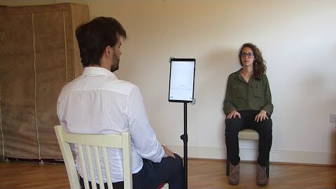 Speech assessment in the KELVIN CLINIC app.