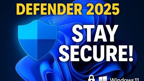 Windows Defender Antivirus Security 2025 Guide – Windows 11 & 10 Protection Tips