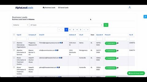 Alpha Local Leads Review Demo – Small Business Lead Generation Software App