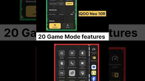 iQOO Neo 10R 20 HIDDEN Gaming features #gamemodes #iqooneo10r