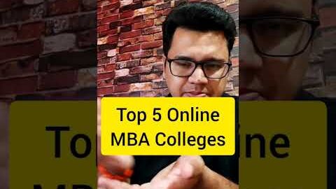 Top 5 Online MBA Colleges 💯✅ #shorts
