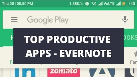 (Productive Apps)  Evernote | Part 1 | Free apps on Google Play| (App Reviews)