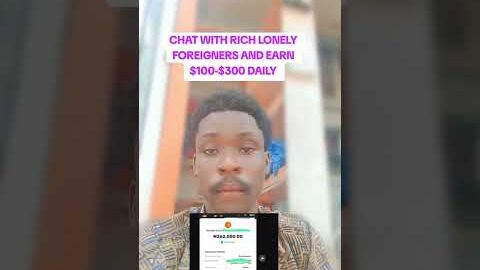 Get paid chatting rich lonely people