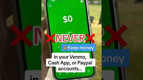 Here’s why you should NEVER keep $$$ in Paypal, Venmo, or Cash App…