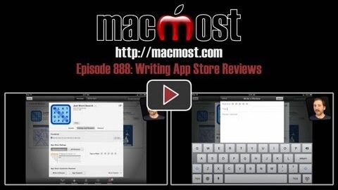 Writing App Store Reviews (MacMost Now 888)