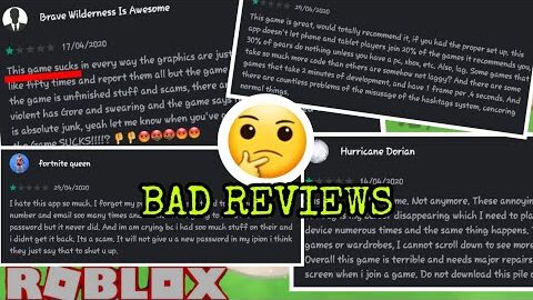 Reading Angry Reviews on Google Play/App Store For ROBLOX | FUNNY AND ANGRY MESSAGES! 🤣