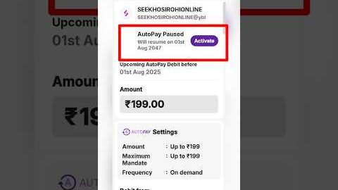 seekho app Autopay off in phonepe ! Seekho app autopay cancel google pay #shorts #trending #viral