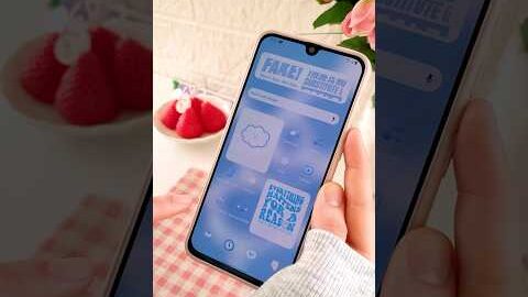 CUSTOMIZE MY PHONE WITH ME USING ONLY SAMSUNG APPS 🫐 save storage and have an AESTHETIC PHONE ☁️