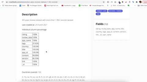 Download IOS apps reviews dataset – Datasets