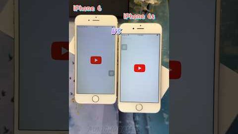 Comparison iPhone 6 vs 6s Open Youtube #shorts