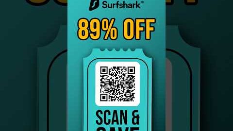 Surfshark Coupon Code 🔥 Scan & Save 89% OFF #surfsharkcouponcode #surfsharkreview #vpn