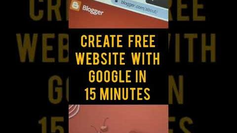how to create free website with google in 15 minutes #shorts #google