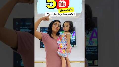 5 YouTube Channels Recommendations for 1+ Year Old Kid 📺 #shorts