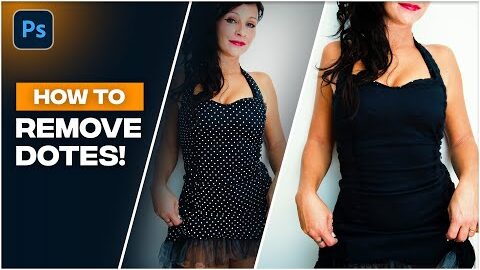 How to Remove Dotes on Clothes – Short Photoshop Tutorial #shorts