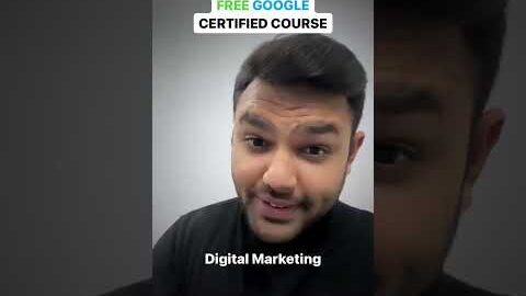 Free Google Certification Course on Digital Marketing! #digitalmarketing #freecourse #shorts